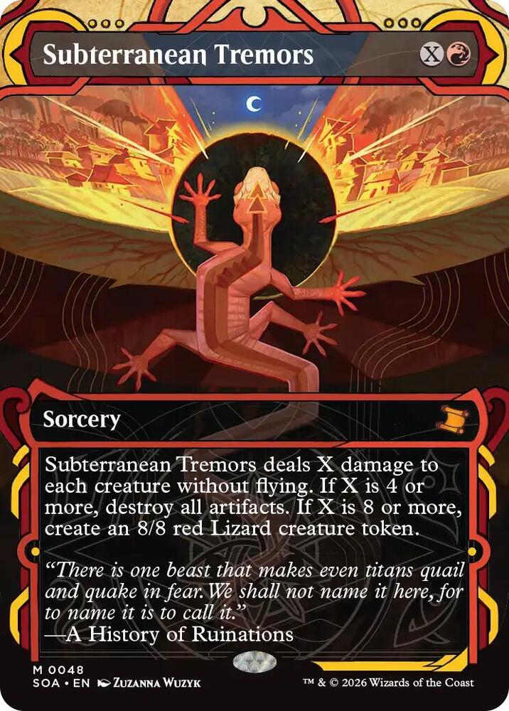 Magic: The Gathering Secrets of Strixhaven: Mystical Archive Subterranean Tremors 48 M Near Mint Foil (Japanese)