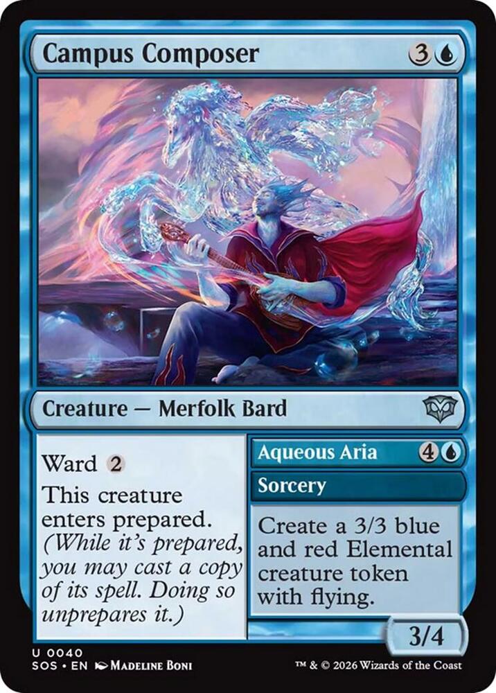 Magic: The Gathering Secrets of Strixhaven Campus Composer 40 U Near Mint (French)