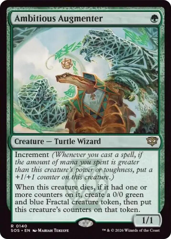 Magic: The Gathering Secrets of Strixhaven Ambitious Augmenter 140 R Near Mint (Italian)