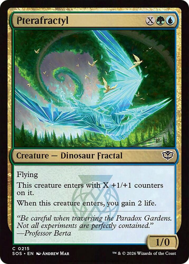 Magic: The Gathering Secrets of Strixhaven Pterafractyl 215 C Near Mint (French)