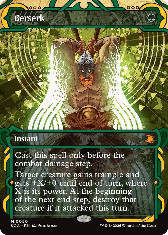 Magic: The Gathering Secrets of Strixhaven: Mystical Archive Berserk 50 M Near Mint Foil (French)