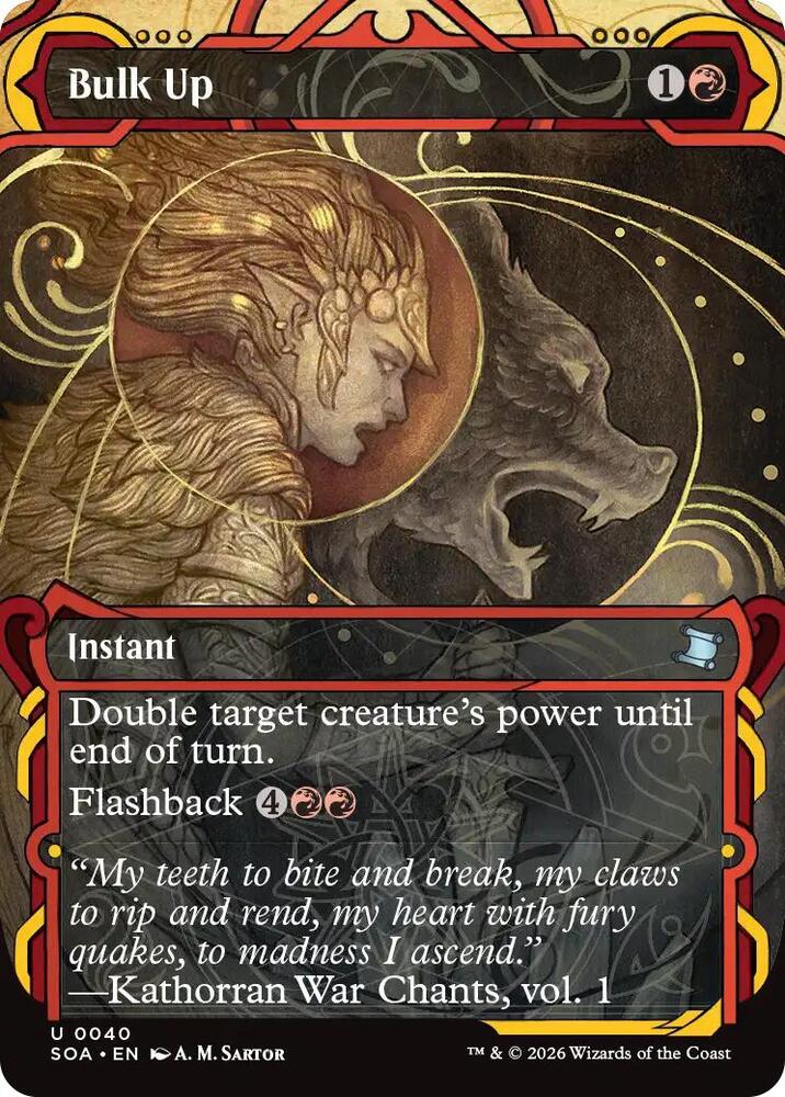 Magic: The Gathering Secrets of Strixhaven: Mystical Archive Bulk Up 40 U Near Mint Foil