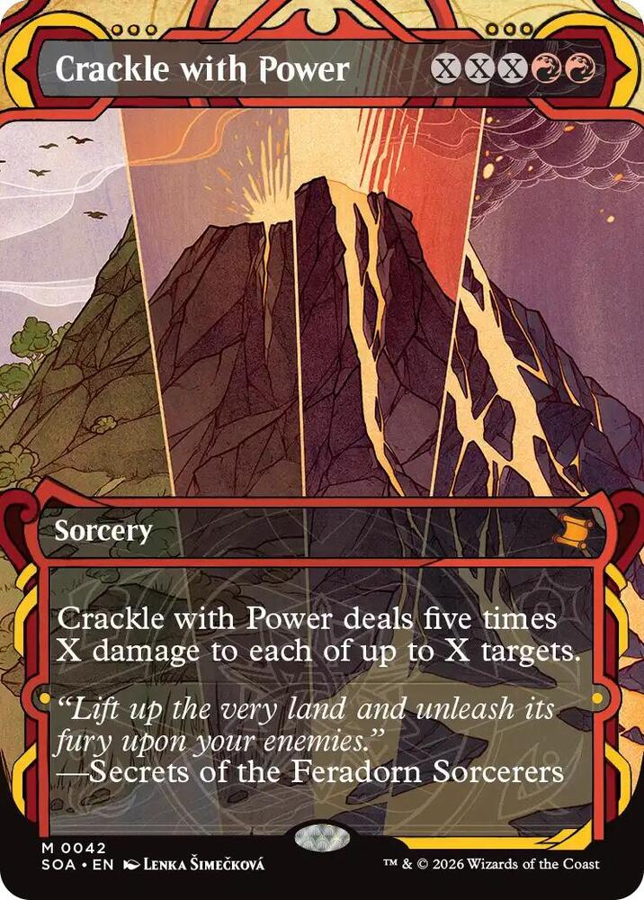 Magic: The Gathering Secrets of Strixhaven: Mystical Archive Crackle with Power 42 M Near Mint (Japanese)