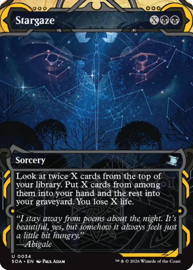 Magic: The Gathering Secrets of Strixhaven: Mystical Archive Stargaze 34 U Near Mint (German)