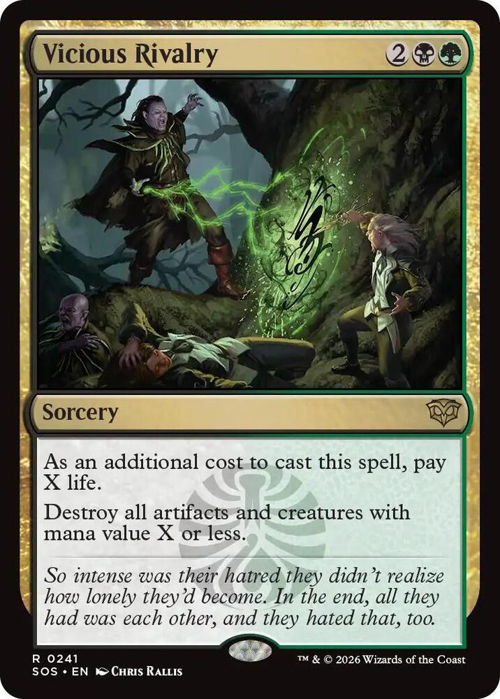 Magic: The Gathering Secrets of Strixhaven Vicious Rivalry 241 R Near Mint Foil (Spanish)