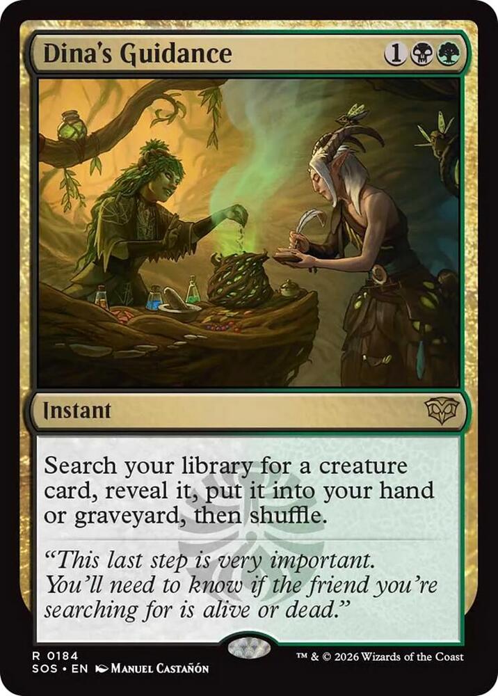Magic: The Gathering Secrets of Strixhaven Dina's Guidance 184 R Near Mint (Japanese)