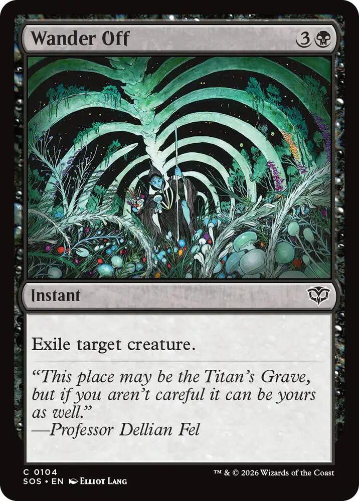 Magic: The Gathering Secrets of Strixhaven Wander Off 104 C Near Mint (German)