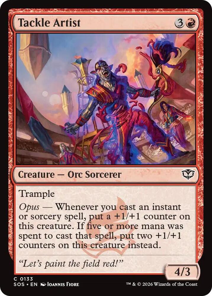 Magic: The Gathering Secrets of Strixhaven Tackle Artist 133 C Near Mint Foil (Japanese)