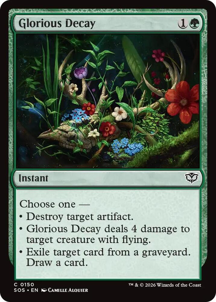 Magic: The Gathering Secrets of Strixhaven Glorious Decay 150 C Near Mint (Italian)