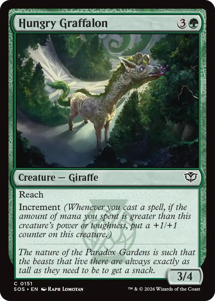Magic: The Gathering Secrets of Strixhaven Hungry Graffalon 151 C Near Mint Foil (Italian)