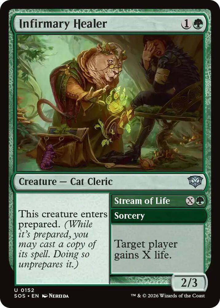 Magic: The Gathering Secrets of Strixhaven Infirmary Healer 152 U Near Mint Foil (Spanish)