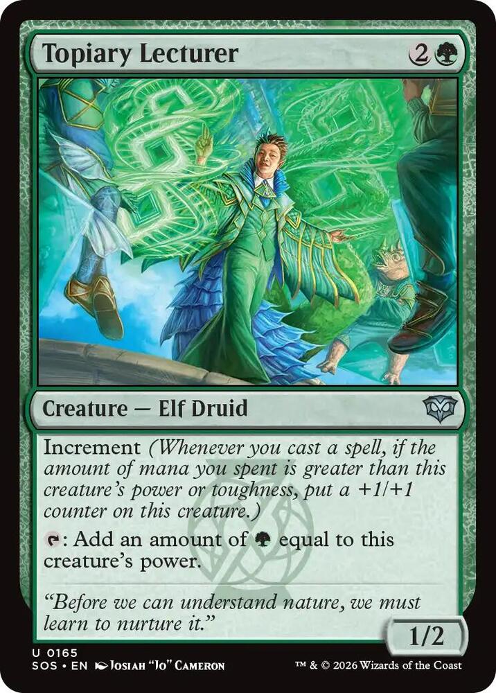 Magic: The Gathering Secrets of Strixhaven Topiary Lecturer 165 U Near Mint (French)