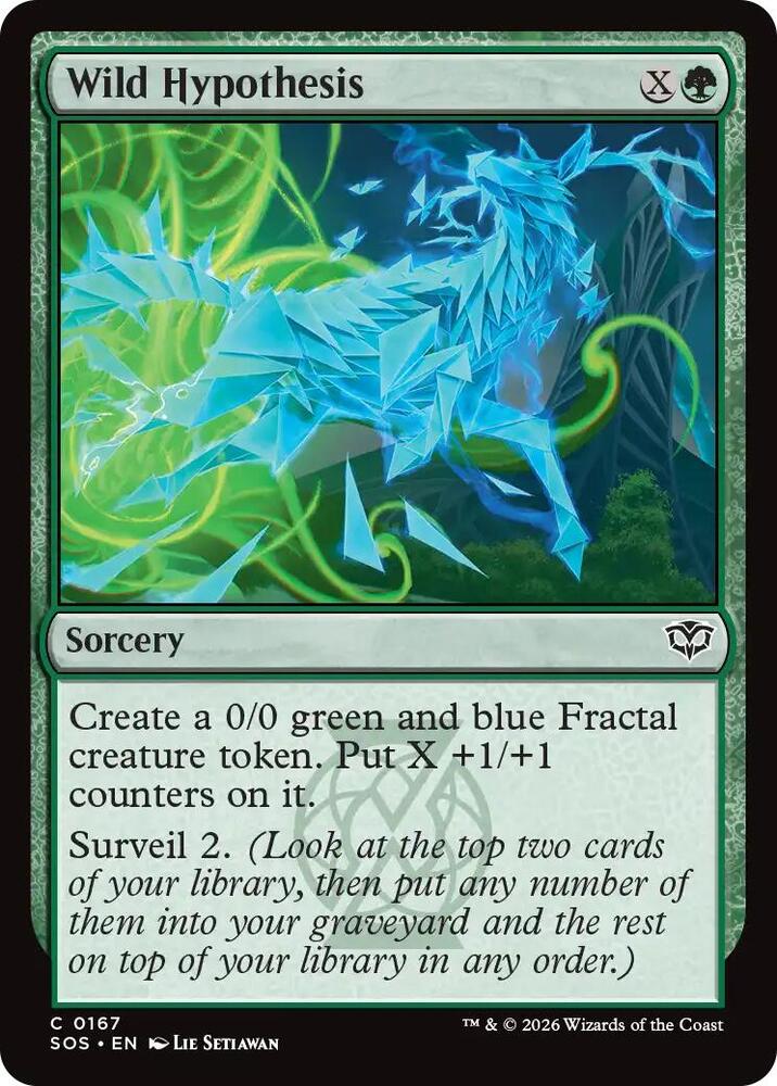 Magic: The Gathering Secrets of Strixhaven Wild Hypothesis 167 C Near Mint (Spanish)