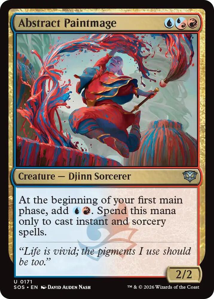 Magic: The Gathering Secrets of Strixhaven Abstract Paintmage 171 U Near Mint (French)