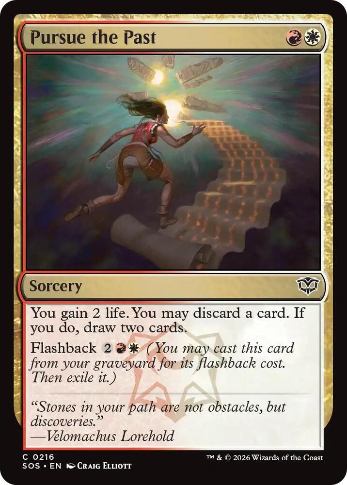 Magic: The Gathering Secrets of Strixhaven Pursue the Past 216 C Near Mint (Italian)