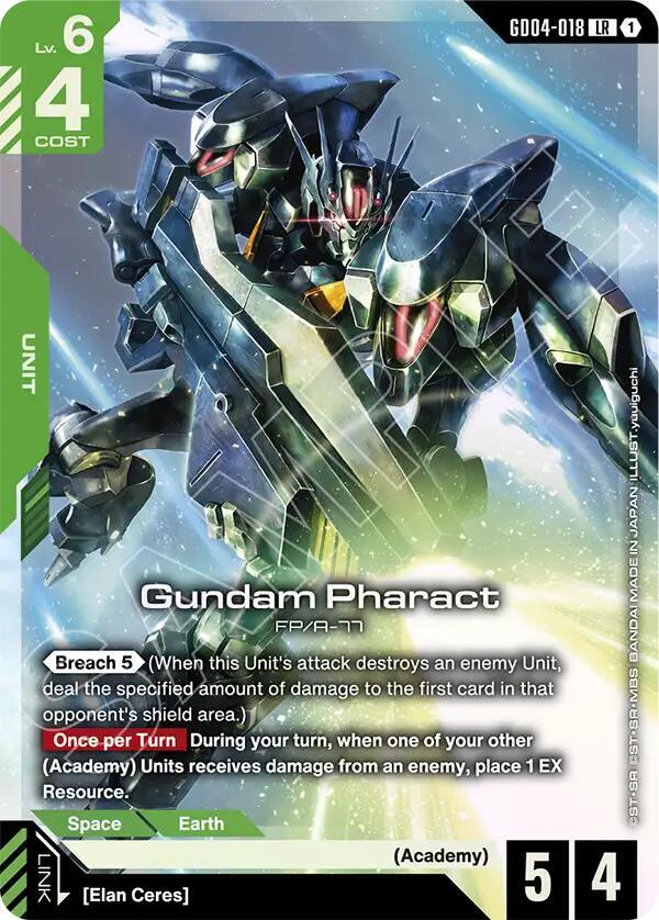 Gundam Card Game Phantom Aria Gundam Pharact GD04-018 Legend Rare Near Mint Holofoil