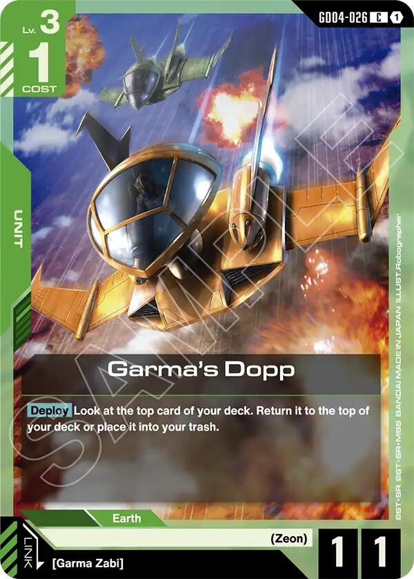 Gundam Card Game Phantom Aria Garma's Dopp GD04-026 Common Near Mint