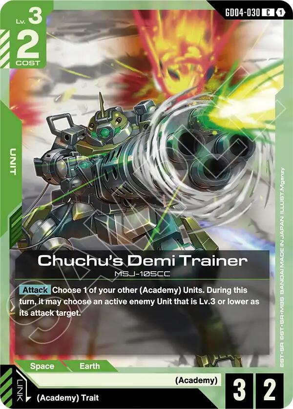 Gundam Card Game Phantom Aria Chuchu's Demi Trainer GD04-030 Common Near Mint