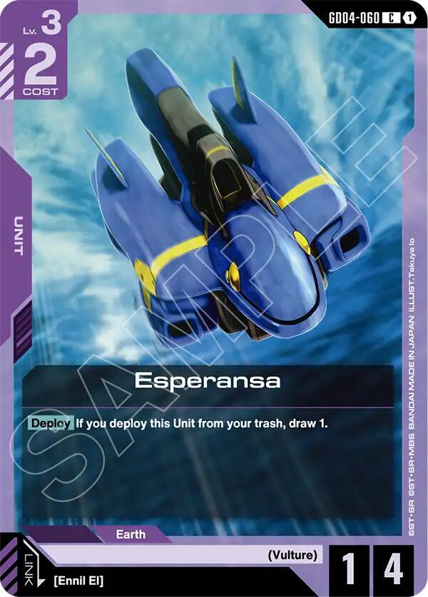 Gundam Card Game Phantom Aria Esperansa GD04-060 Common Near Mint
