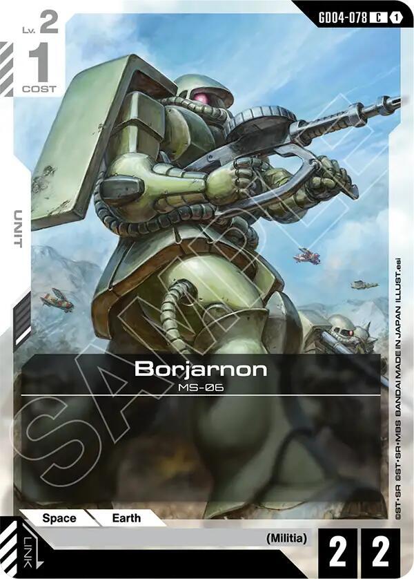 Gundam Card Game Phantom Aria Borjarnon GD04-078 Common Near Mint