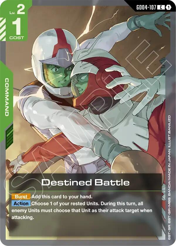 Gundam Card Game Phantom Aria Destined Battle GD04-107 Common Near Mint