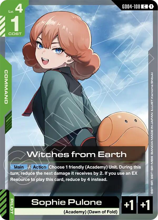 Gundam Card Game Phantom Aria Witches from Earth GD04-108 Common Near Mint