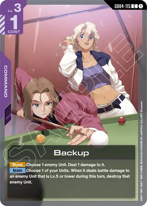 Gundam Card Game Phantom Aria Backup GD04-115 Common Near Mint