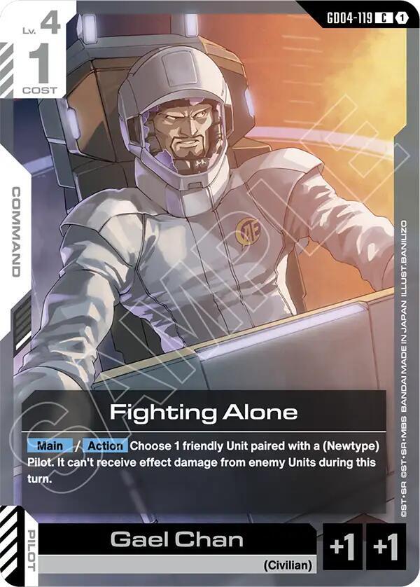 Gundam Card Game Phantom Aria Fighting Alone GD04-119 Common Near Mint