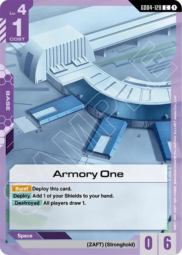 Gundam Card Game Phantom Aria Armory One GD04-128 Common Near Mint