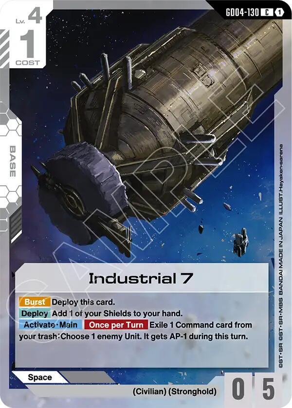 Gundam Card Game Phantom Aria Industrial 7 GD04-130 Common Near Mint