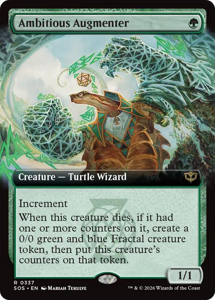Magic: The Gathering Secrets of Strixhaven Ambitious Augmenter (Extended Art) 337 R Near Mint (Japanese)