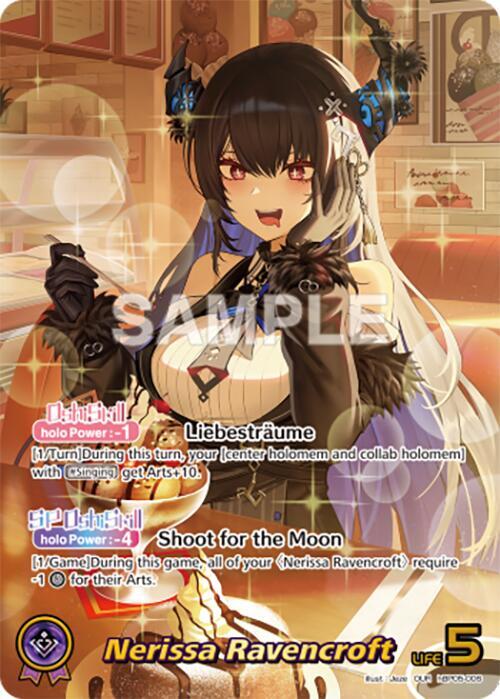 hololive OFFICIAL CARD GAME Enchant Regalia Nerissa Ravencroft (OUR) hBP05-006 Oshi Ultra Rare Near Mint Foil