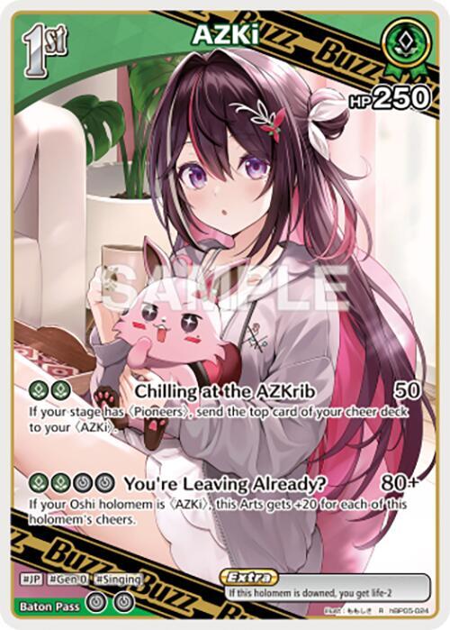 hololive OFFICIAL CARD GAME Enchant Regalia AZKi (R) hBP05-024 Rare Near Mint Foil