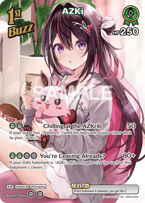 hololive OFFICIAL CARD GAME Enchant Regalia AZKi (SR) hBP05-024 Super Rare Near Mint Foil