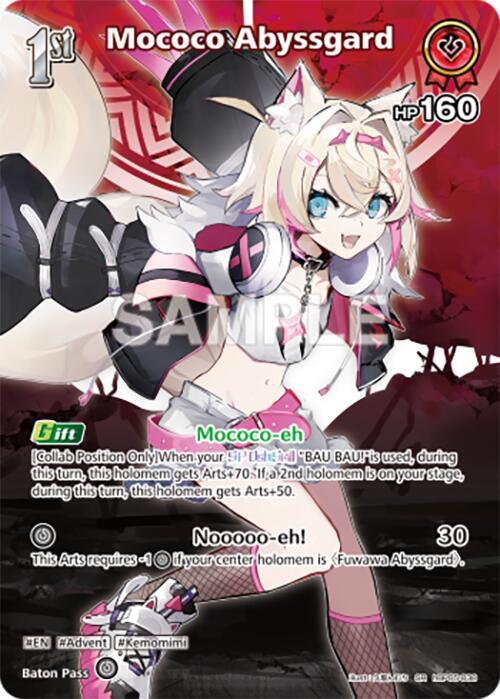 hololive OFFICIAL CARD GAME Enchant Regalia Mococo Abyssgard (SR) hBP05-038 Super Rare Near Mint Foil