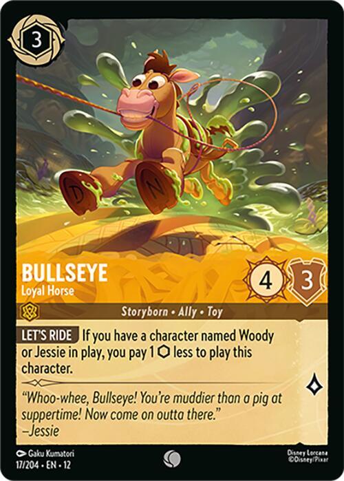 Disney Lorcana Wilds Unknown Bullseye - Loyal Horse 17/204 Common Near Mint