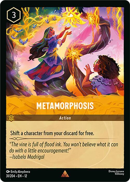 Disney Lorcana Wilds Unknown Metamorphosis 31/204 Rare Near Mint