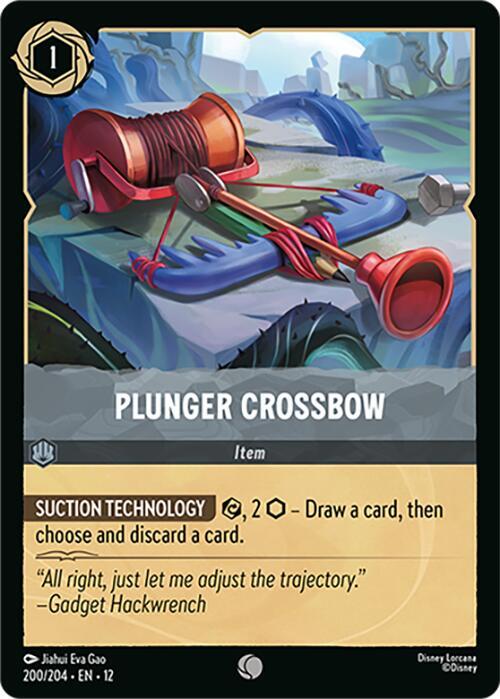 Disney Lorcana Wilds Unknown Plunger Crossbow 200/204 Common Near Mint Cold Foil