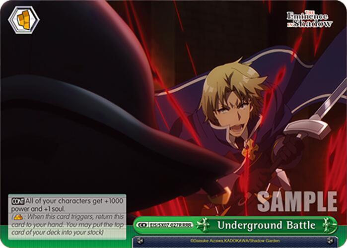 Weiss Schwarz The Eminence in Shadow Underground Battle (RRR) EIS/SX07-027R Triple Rare Near Mint