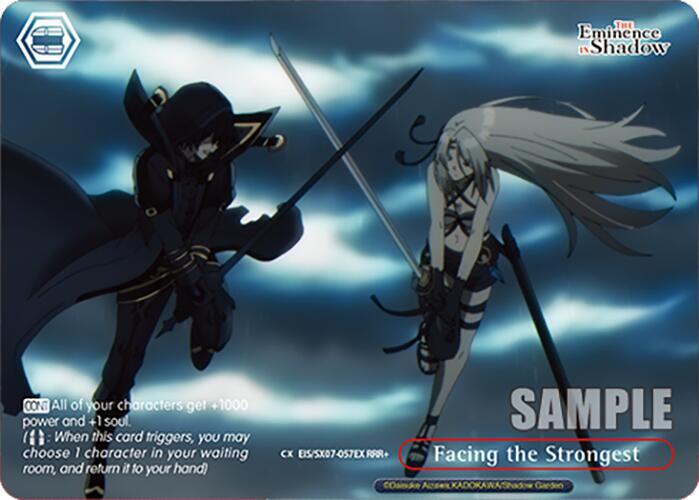 Weiss Schwarz The Eminence in Shadow Facing the Strongest (RRR+) EIS/SX07-057EX Triple Rare Plus Near Mint
