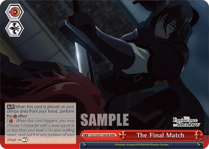 Weiss Schwarz The Eminence in Shadow The Final Match (RRR) EIS/SX07-060R Triple Rare Near Mint