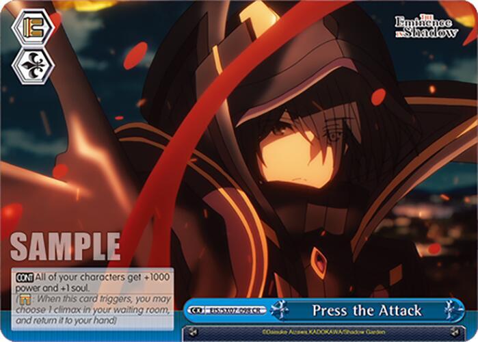 Weiss Schwarz The Eminence in Shadow Press the Attack EIS/SX07-098 Climax Rare Near Mint