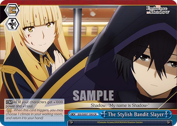 Weiss Schwarz The Eminence in Shadow The Stylish Bandit Slayer EIS/SX07-100 Climax Rare Near Mint
