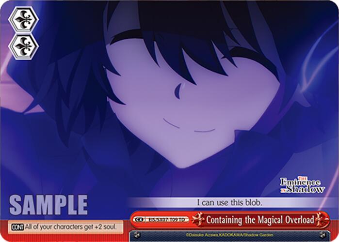 Weiss Schwarz The Eminence in Shadow Containing the Magical Overload EIS/SX07-T09 Trial Deck Near Mint