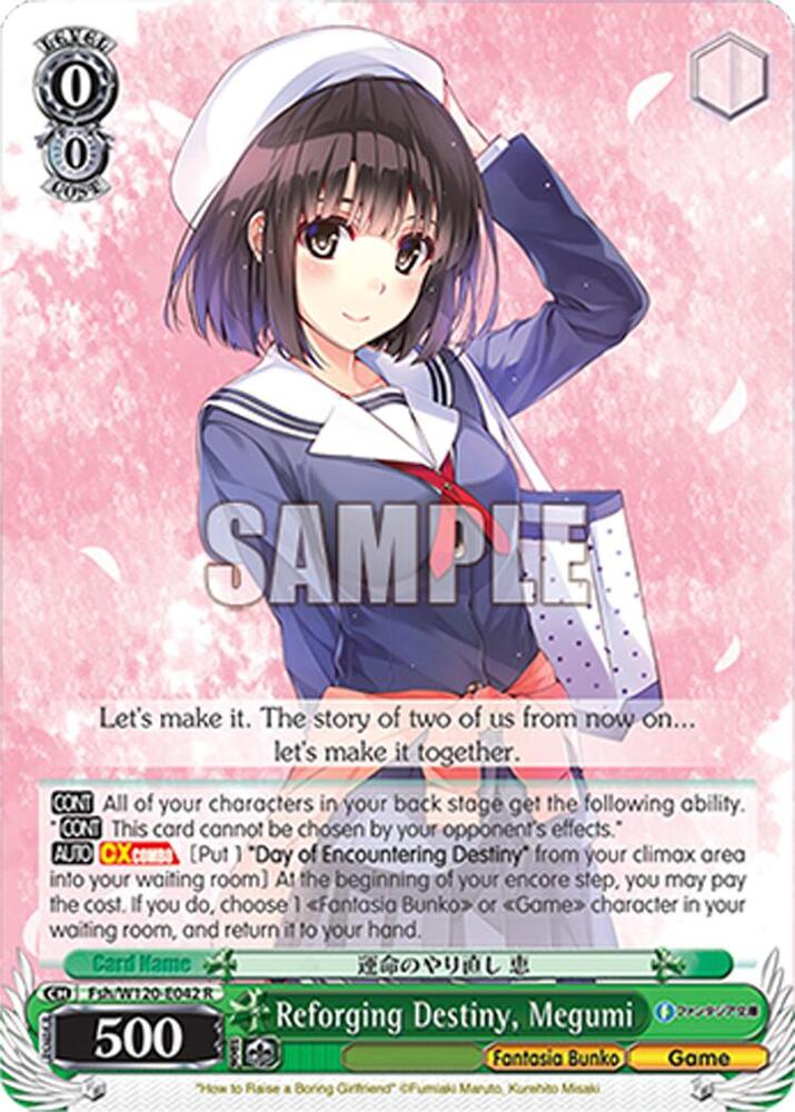 Weiss Schwarz Fujimi Fantasia Bunko Vol.2 Reforging Destiny, Megumi Fsh/W120-E042 R Rare Near Mint