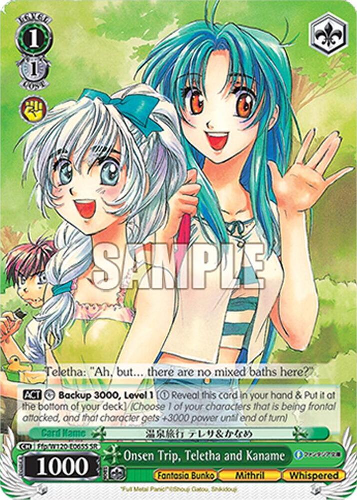 Weiss Schwarz Fujimi Fantasia Bunko Vol.2 Onsen Trip, Teletha and Kaname (SR) Ffp/W120-E065S SR Super Rare Near Mint