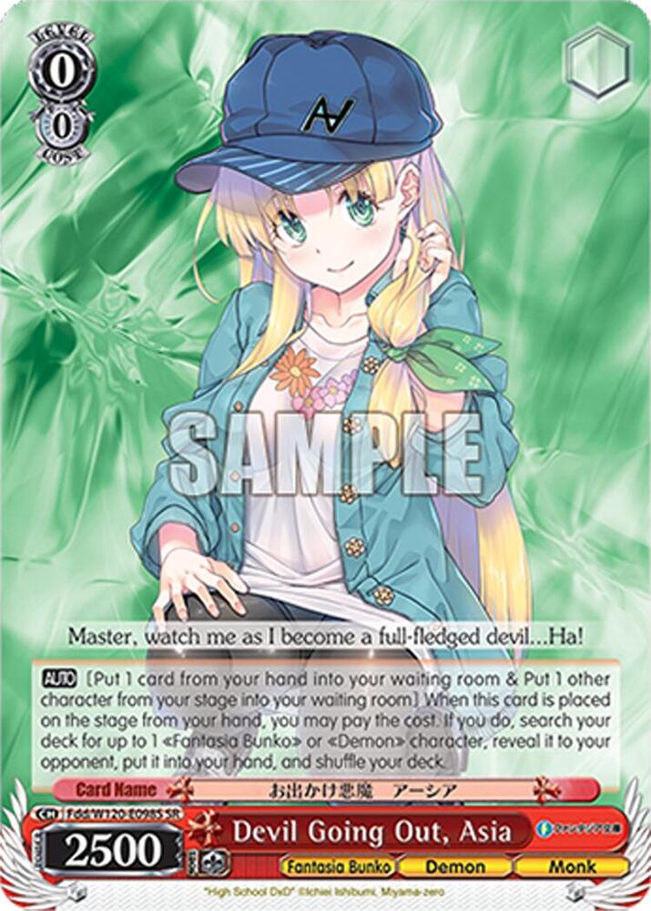 Weiss Schwarz Fujimi Fantasia Bunko Vol.2 Devil Going Out, Asia (SR) Fdd/W120-E098S SR Super Rare Near Mint