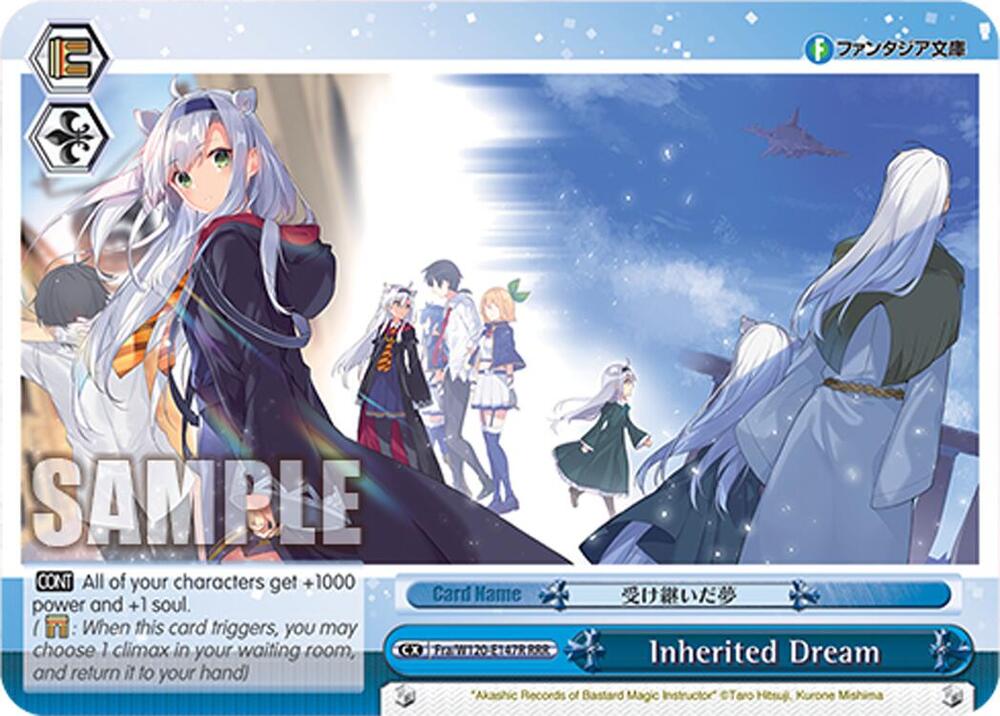 Weiss Schwarz Fujimi Fantasia Bunko Vol.2 Inherited Dream (RRR) Fra/W120-E147R RRR Triple Rare Near Mint