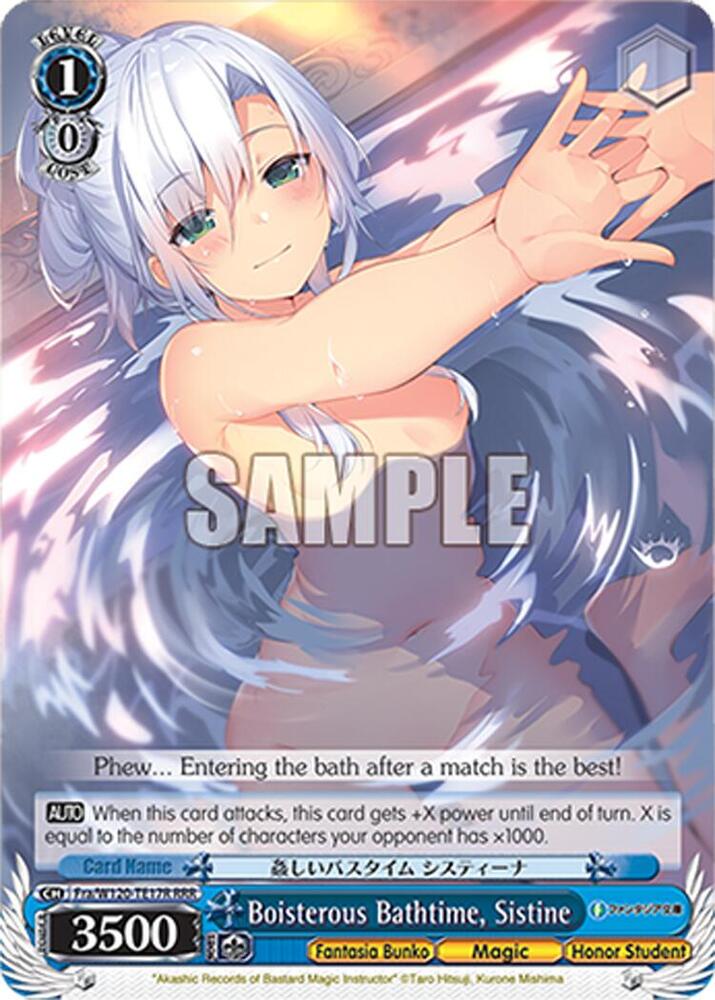 Weiss Schwarz Fujimi Fantasia Bunko Vol.2 Boisterous Bathtime, Sistine Fra/W120-TE17 TD Trial Deck Near Mint