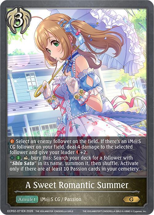 Shadowverse: Evolve ECP02: THE IDOLM@STER CINDERELLA GIRLS A Sweet Romantic Summer ECP02-071EN Gold Near Mint
